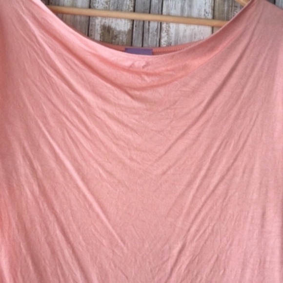 Market & Spruce Peach Round Neck Blouse - Picture 3 of 4